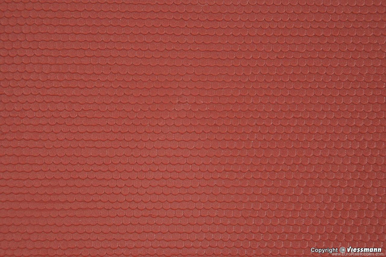 Kibri 34140 H0 Flat with ridge plain tile