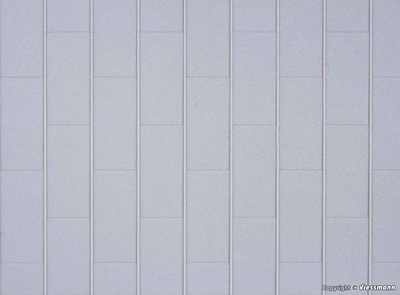 Kibri 34148 H0 Grey Decking Sheet 20 x 12 cm