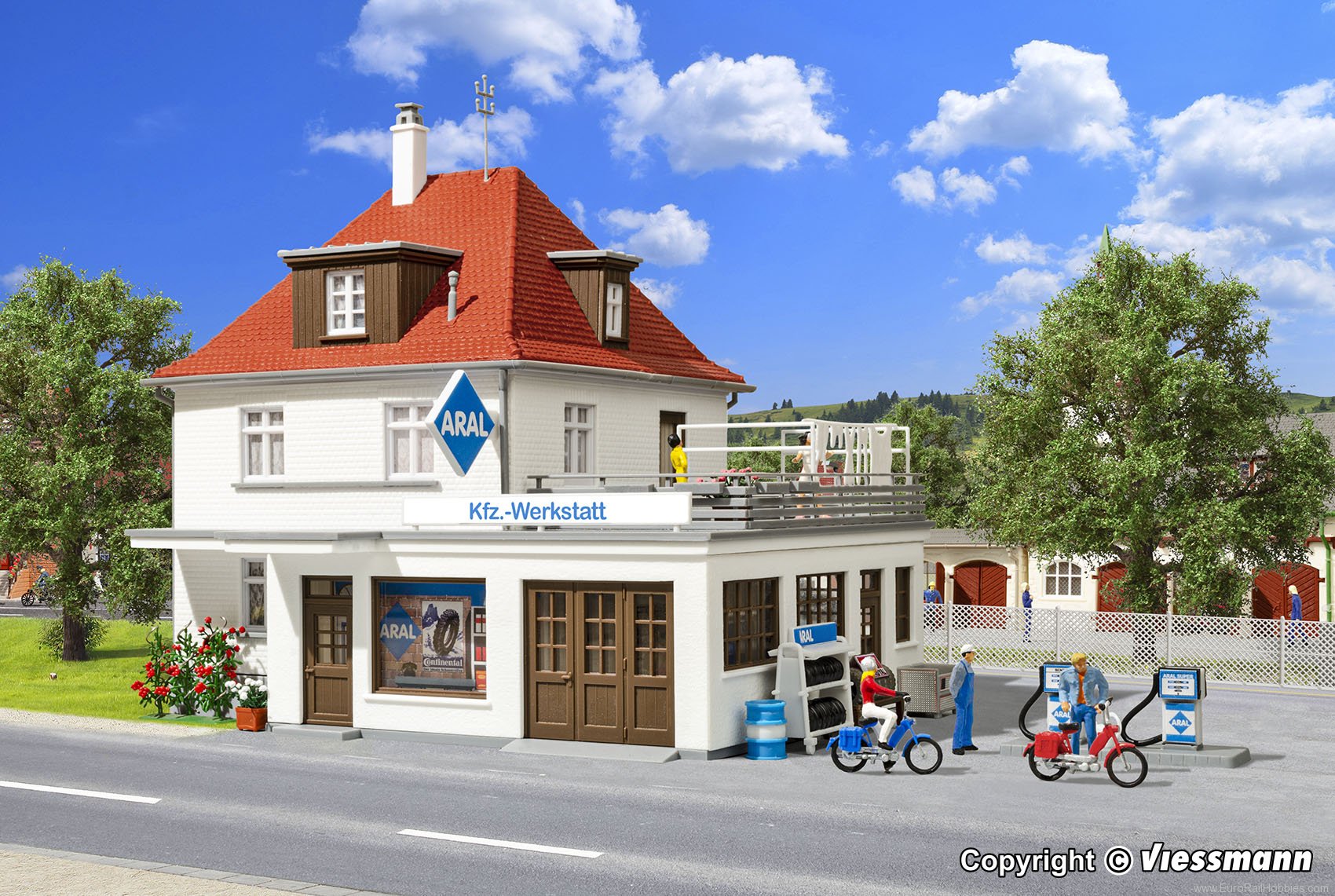 Kibri 38202 38202 H0 House with workshop