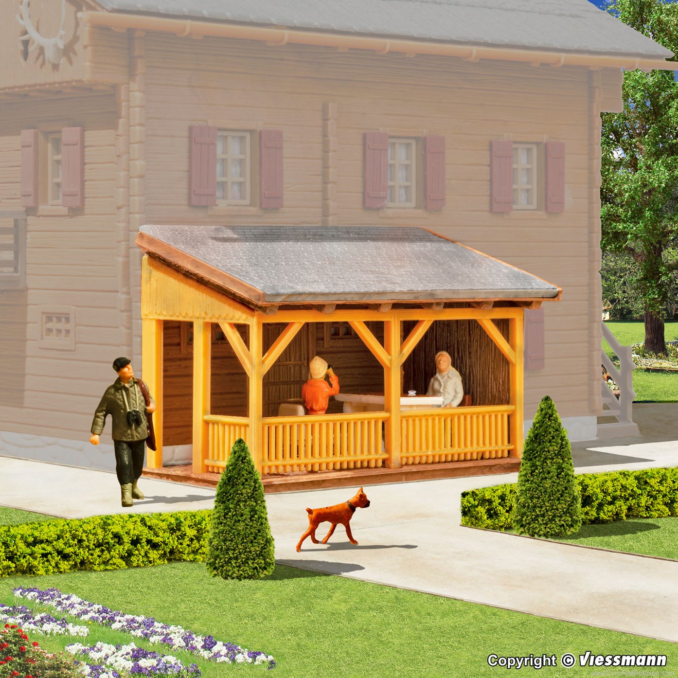 Kibri 38358 38358 H0 Porch
