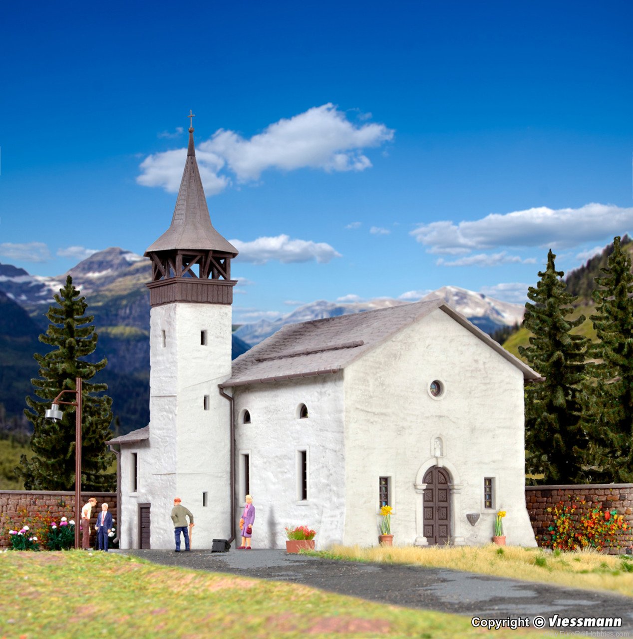 Kibri 38813 H0 Antonius chapel in Saas Grund