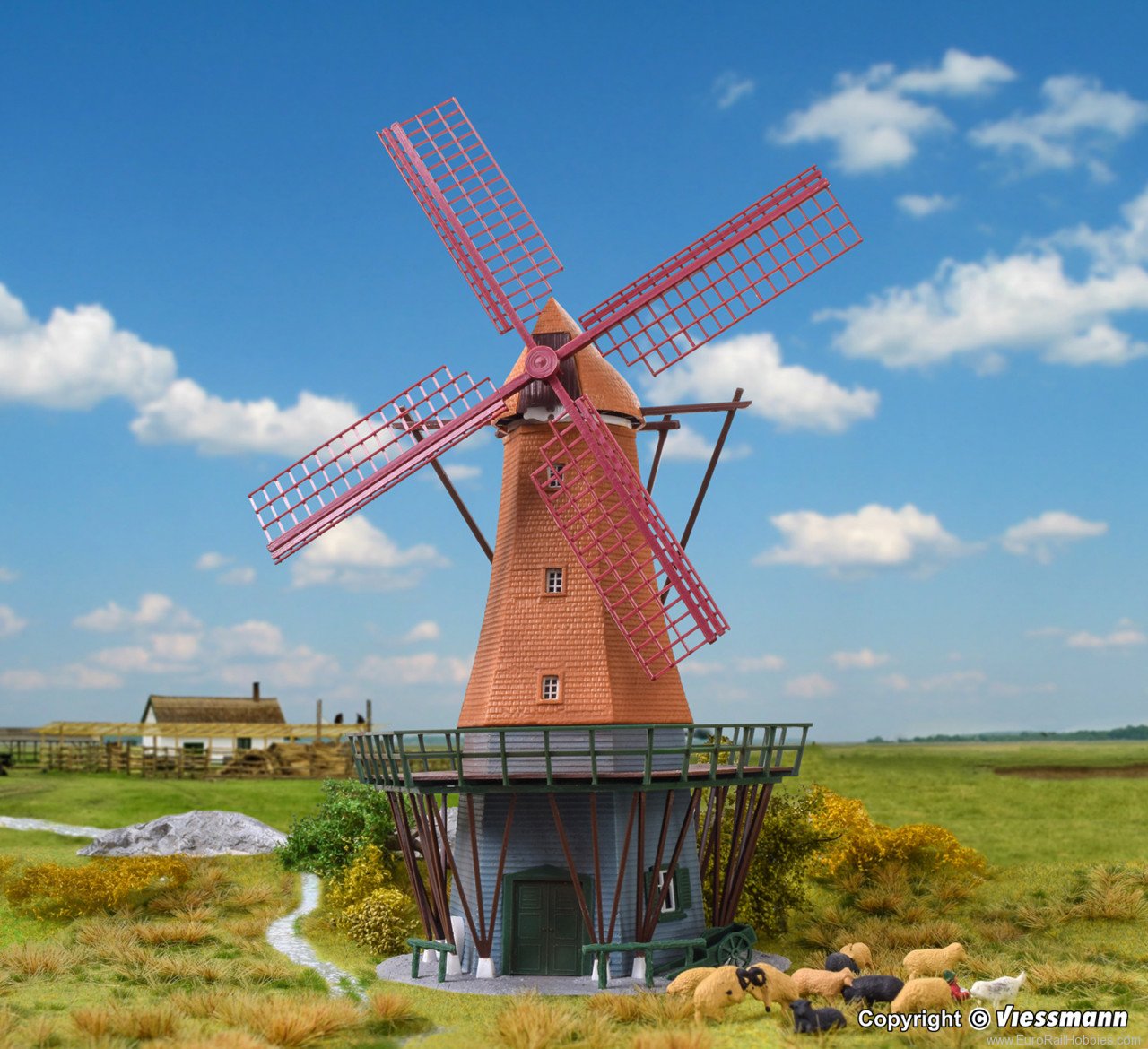 Kibri 39150 H0 Windmill on Fehmarn