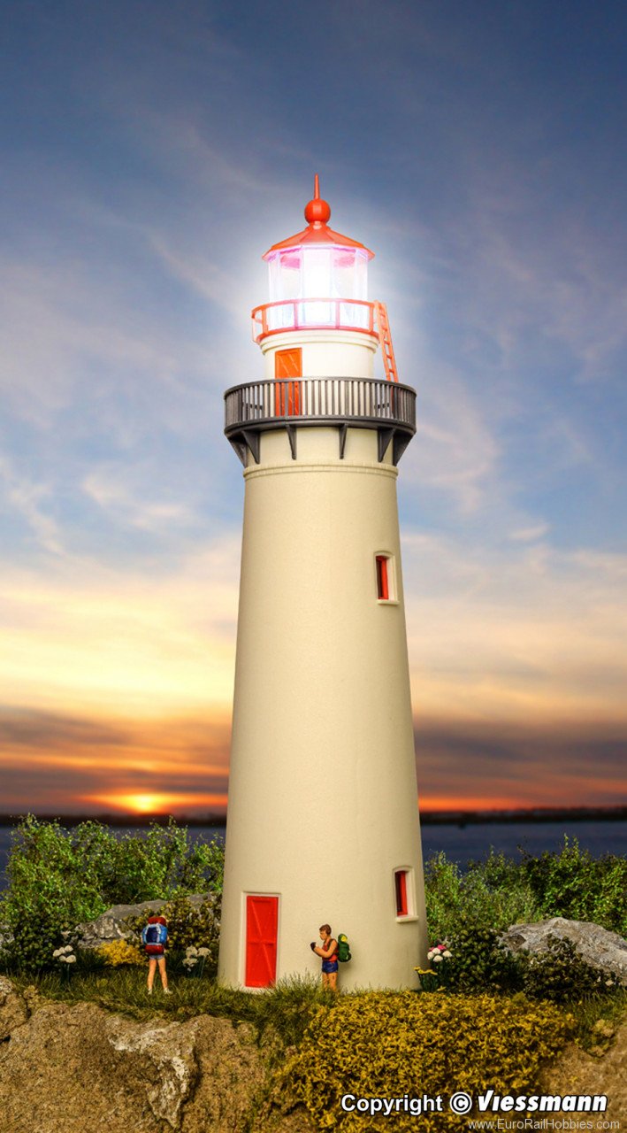 Kibri 39170 H0 Lighthouse with LED-beacon, functional kit