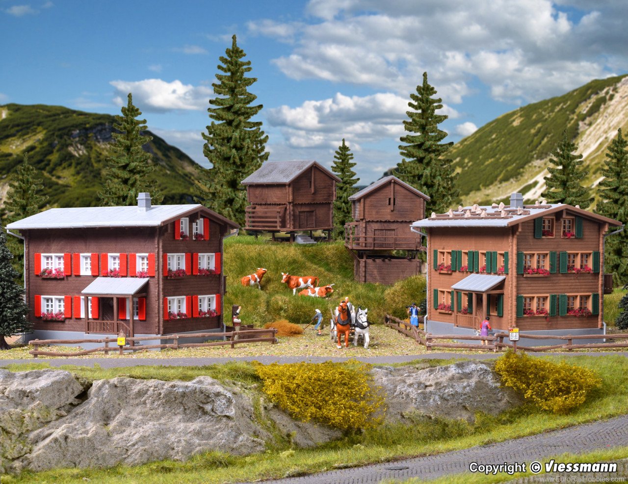 Kibri 39495 H0 Set Walser-village