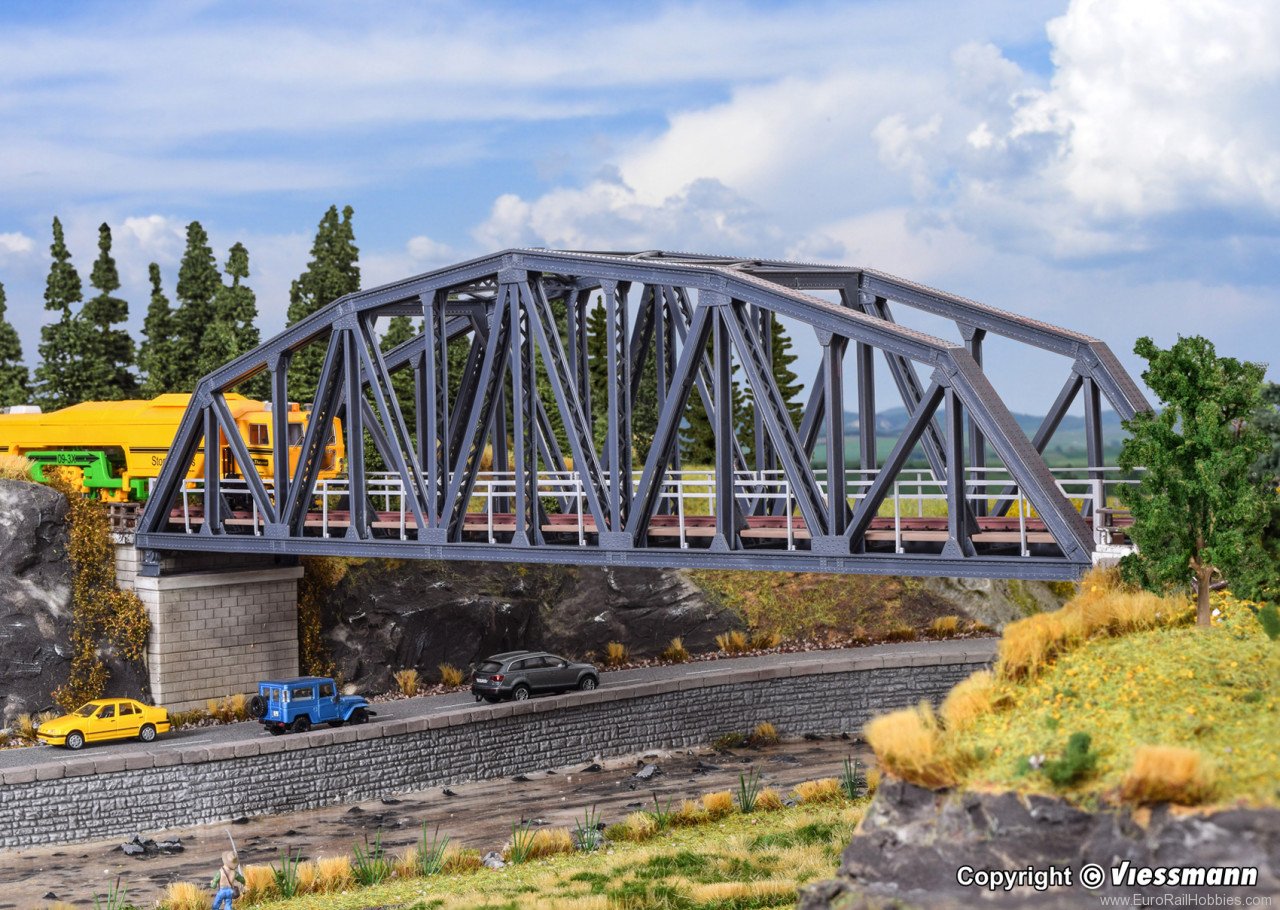 Kibri 39700 H0 Arched steel bridge, single tracked
