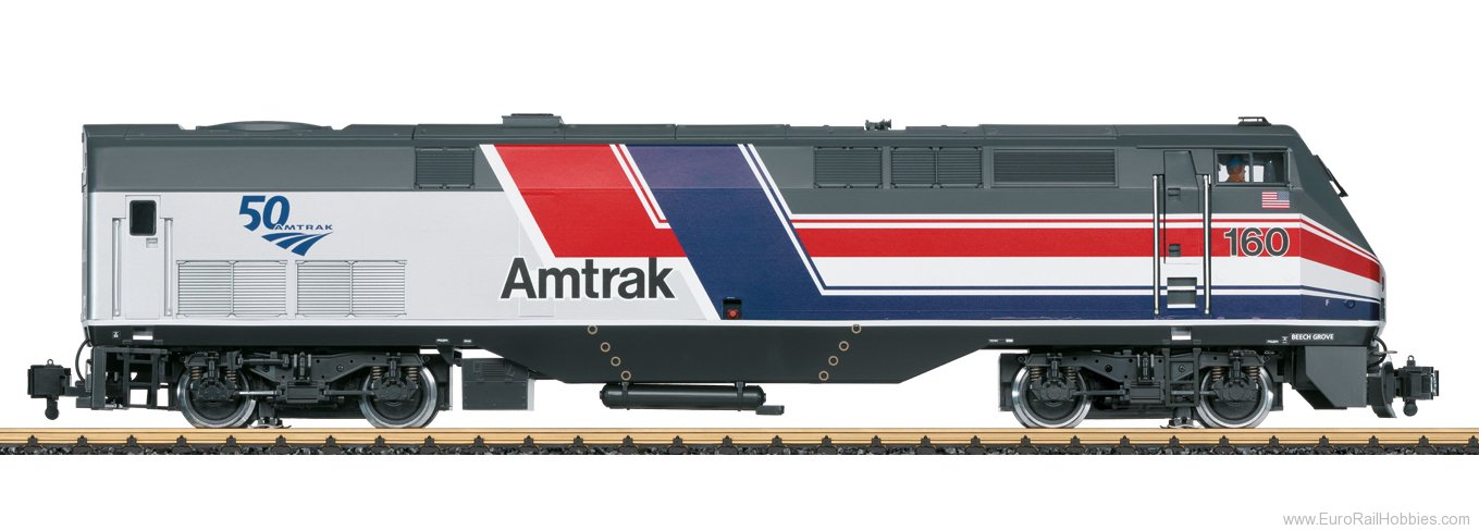 LGB 20493 Amtrak P42 Diesel Locomotive - Dash 8 Phase I