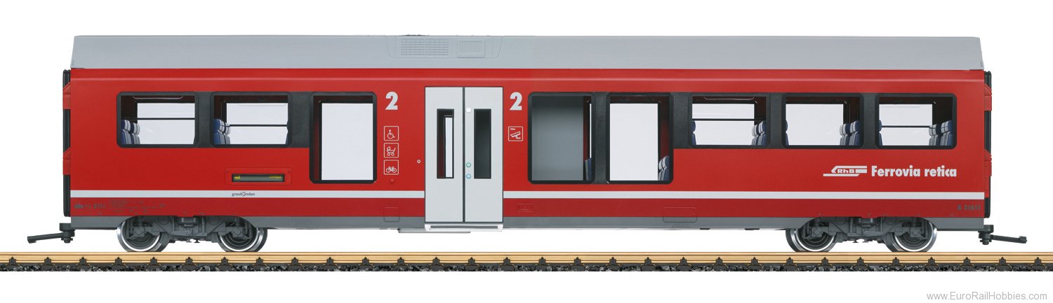 LGB 33100 RhB Intermediate Car for the Class ABe 4/16 C