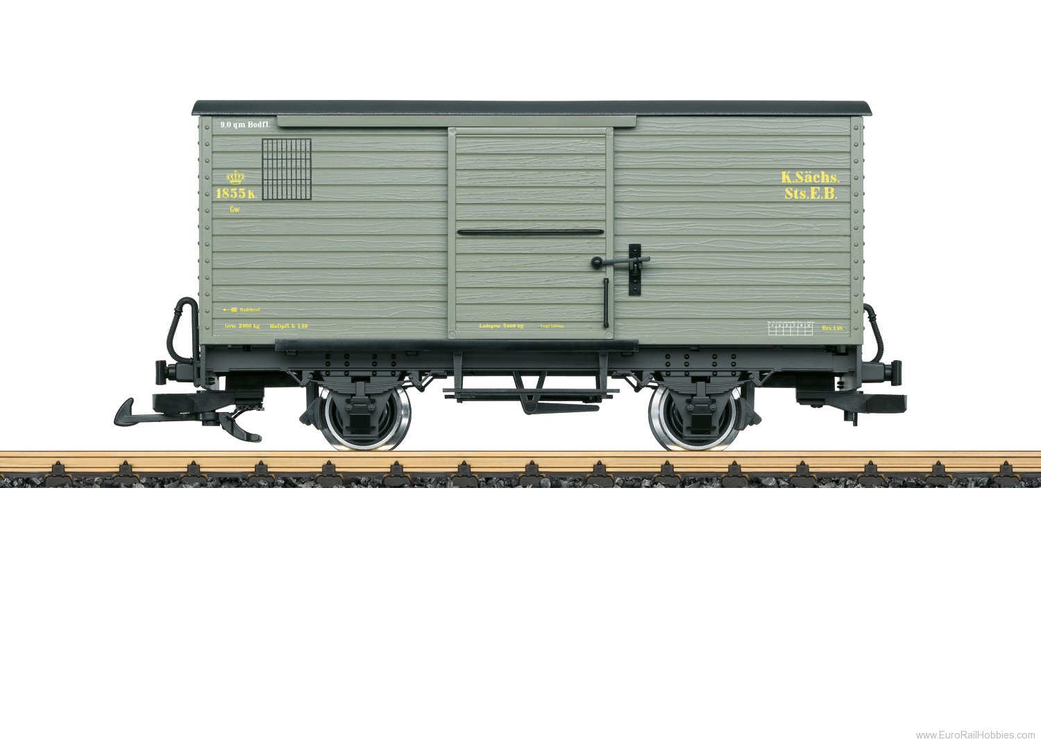 LGB 40272 Royal Saxon State Railways Boxcar, Car Number