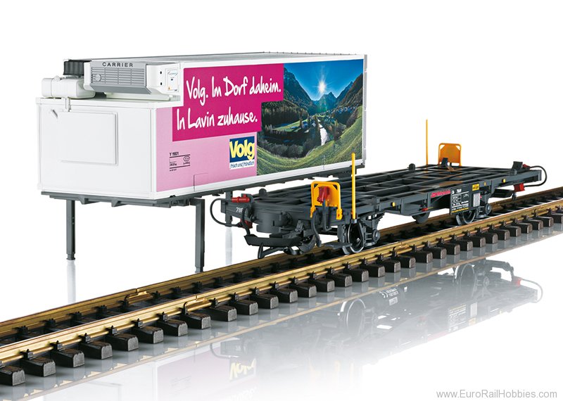 LGB 46896 RhB Volg Container Transport Car