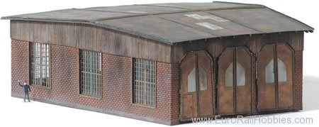 MBZ Thomas Oswald 10022 Locomotive Shed, 3-stalls, 7°