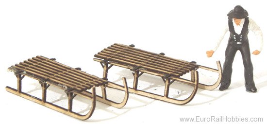 MBZ Thomas Oswald 80077 Wooden Sleds (3 pieces)