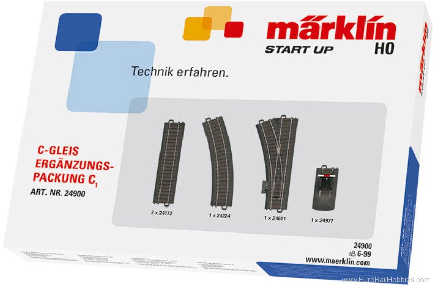 Marklin 24900 C1 C Track Extension Set (Marklin Start Up)