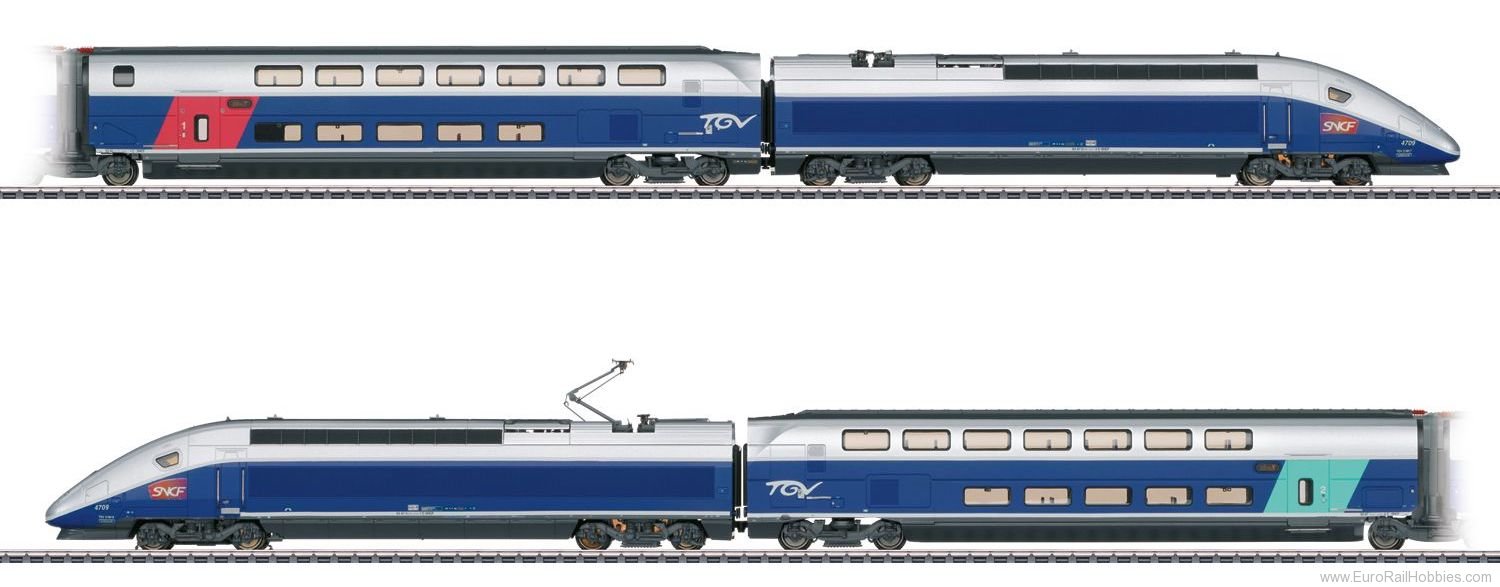 Marklin 37793 SNCF TGV Euroduplex High-Speed Train (MFX+ So