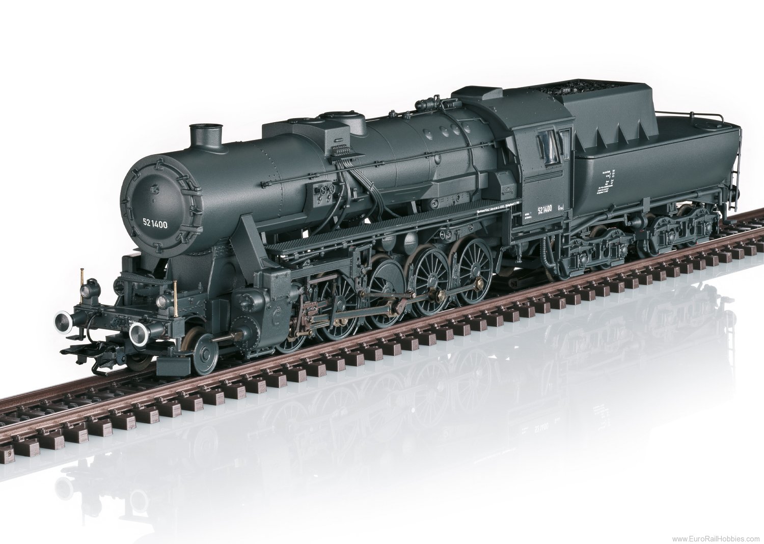 Marklin 39532 DR Cl. 52 Steam Locomotive w/Tub Tender (MFX+
