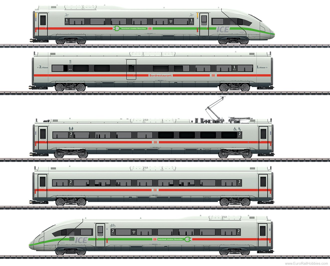 Marklin 39716 DB AG ICE 4 Class 412/812 Powered Railcar Tra