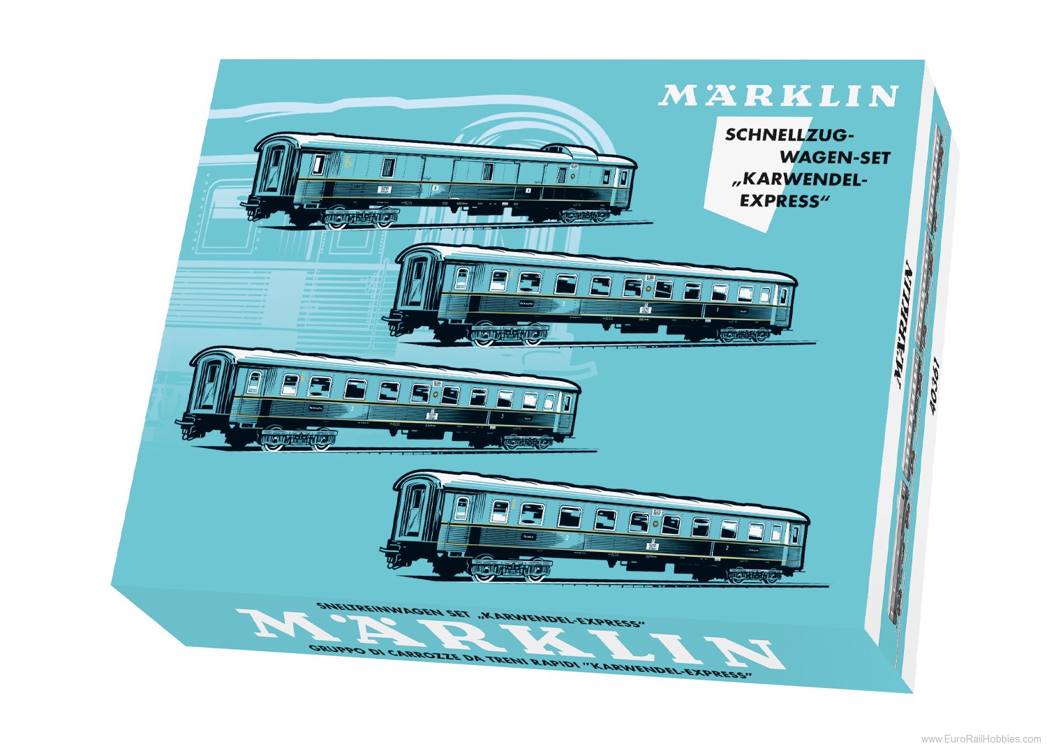 Marklin 40361 DRG Karwendel Express Express Train Car Set (