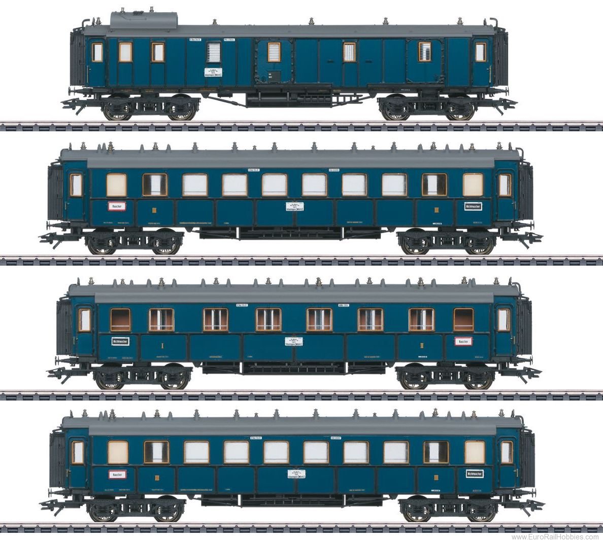 Marklin 41353 K.Bay.Sts.B. Express Train Passenger Car Set 