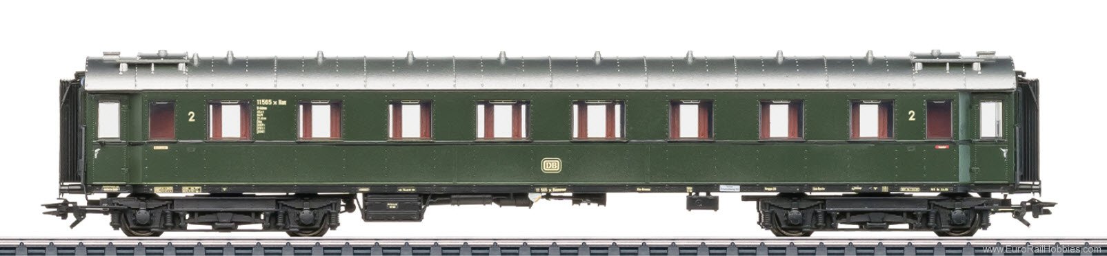 Marklin 42500 DB 2nd Class Type B4Ã¼-29 Passenger Coach