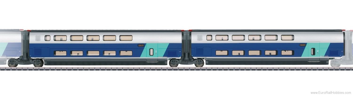 Marklin 43433 SNCF Add-On Car Set 2 for the TGV Euroduplex