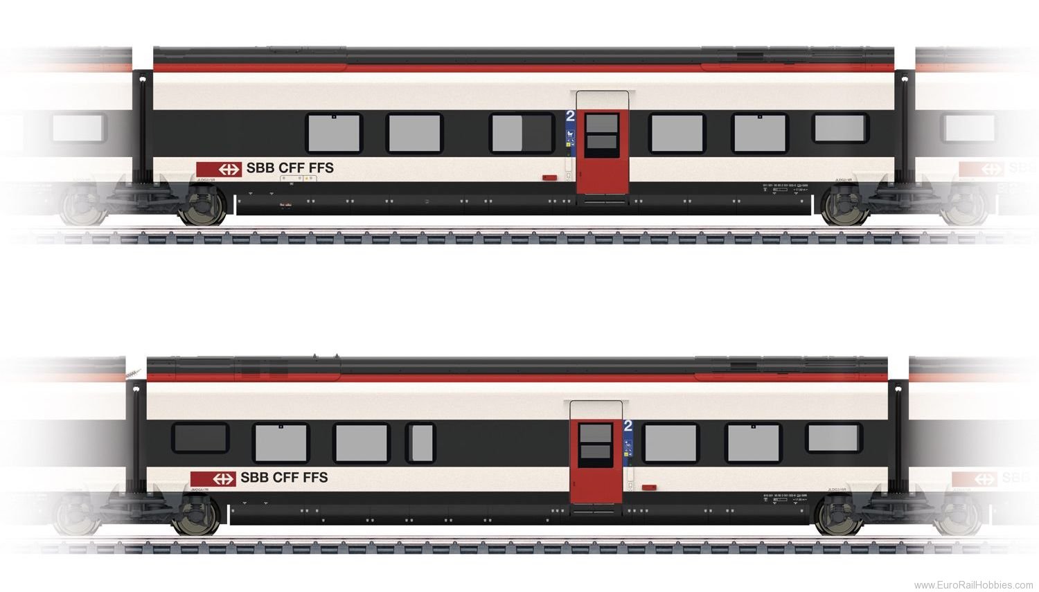 Marklin 43461 Add-On Car Set 1 for the SBB Class RABe 501 G