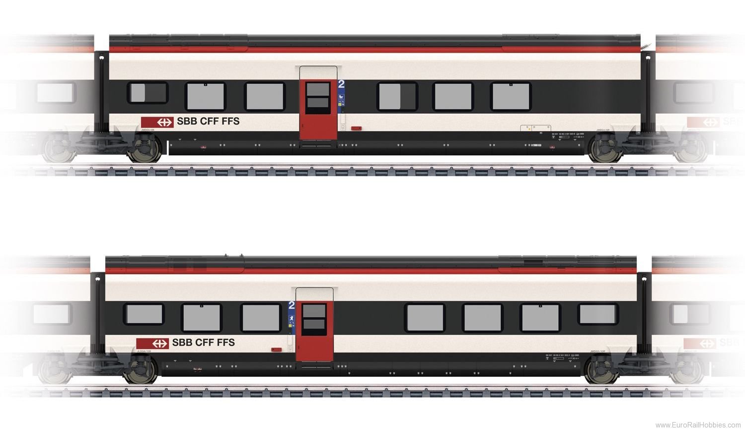 Marklin 43462 Add-On Car Set 2 for the SBB Class RABe 501 G