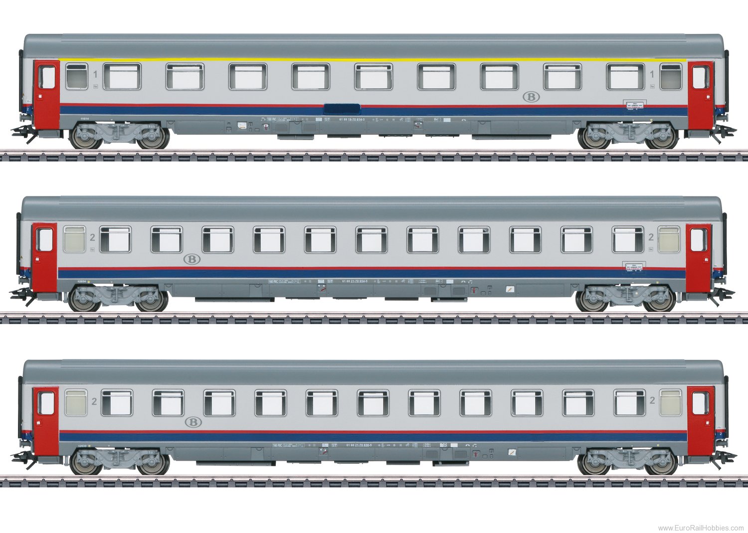 Marklin 43523 SNCB 'EC 90 Vauban' Express Train Passenger C