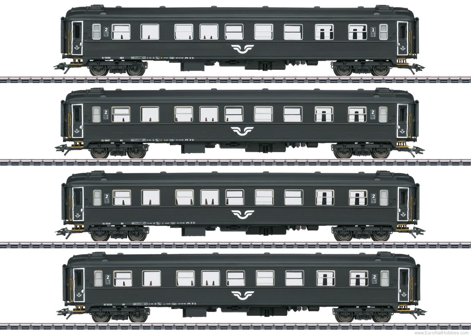 Marklin 43788 SJ Passenger Car Set