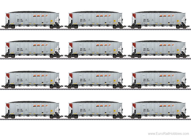 Marklin 45666 BNSF 12 Piece Hopper Car Set