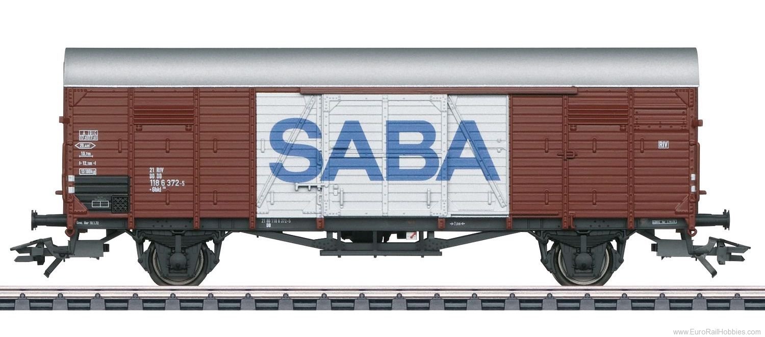 Marklin 46168 DB Type Gbkl Boxcar 'SABA' (1/2022 MHI Exclus