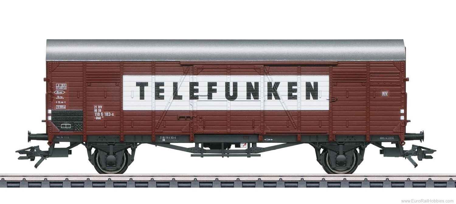 Marklin 46169 DB Type Gbkl Boxcar 'Telefunken'  (2/2022 MHI