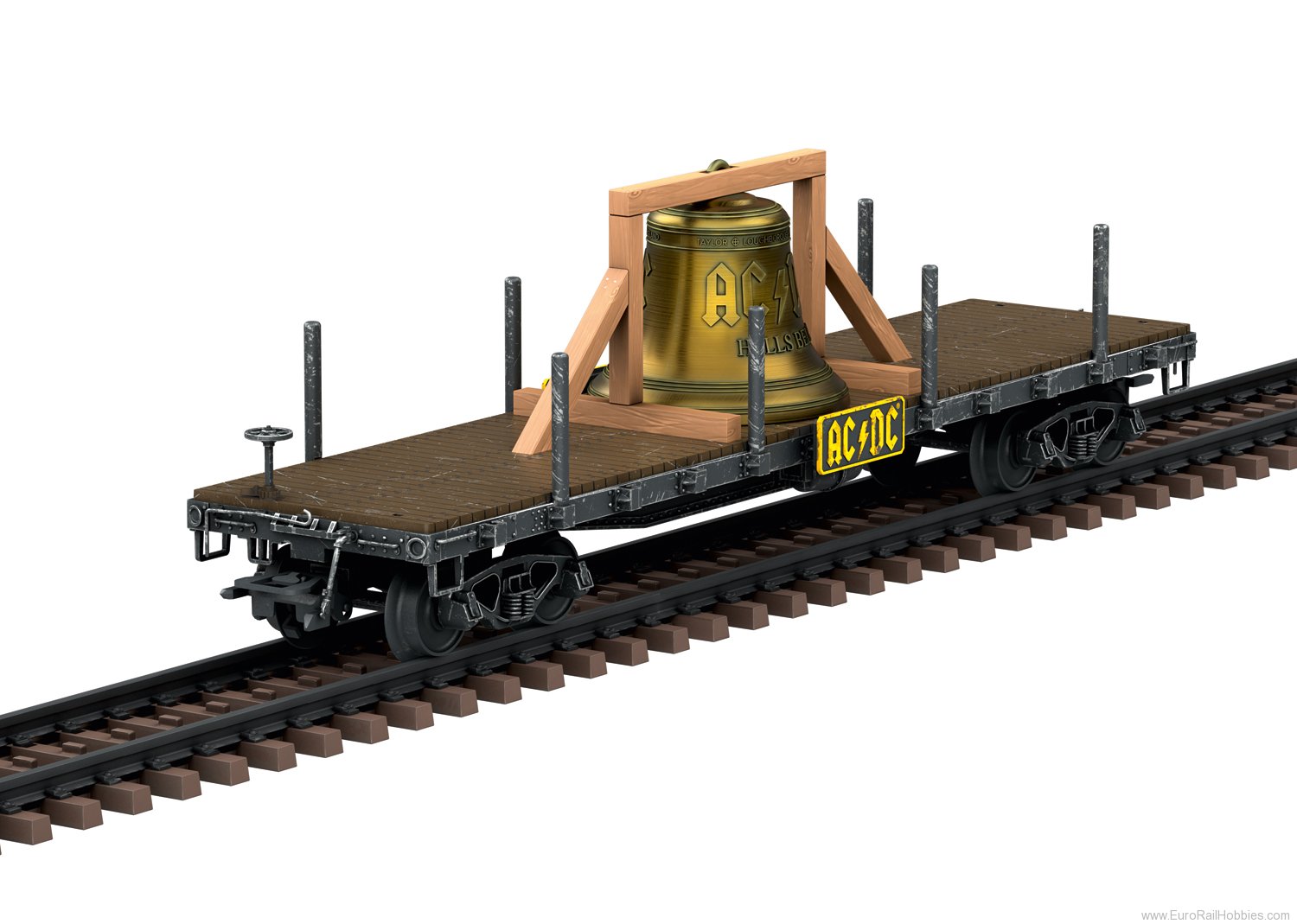 Marklin 46270 Marklin 'Hells Bells' Flat Car (Hand-weathere