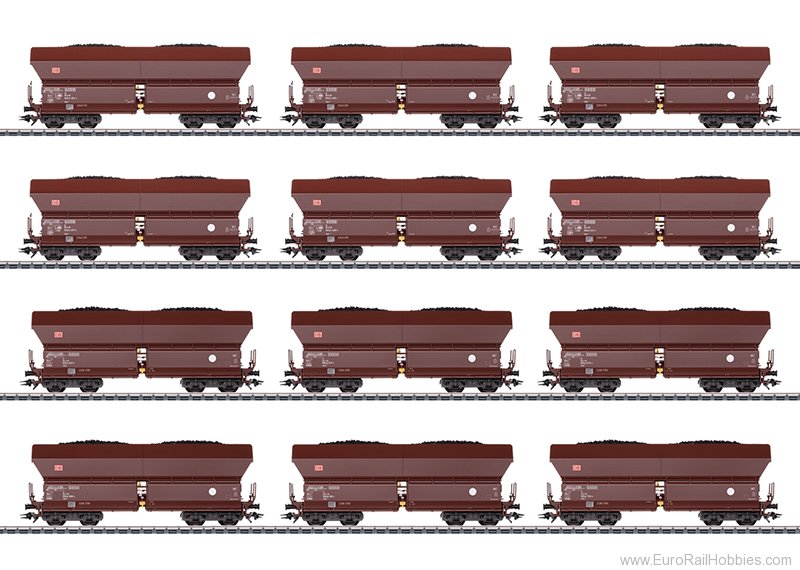 Marklin 46670 DB AG Type Falns 182 12 Piece Dump Car Set w/