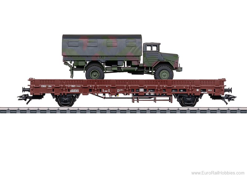 Marklin 46928 DB Type Kbs 443 Stake Car w/Military Vehicles