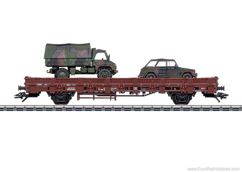 Marklin 46929 DB Type Kbs 443 Stake Car w/Military Vehicles