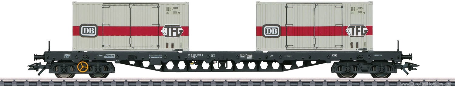 Marklin 47048 DB Type Sgs 693 Flat Car for Containers