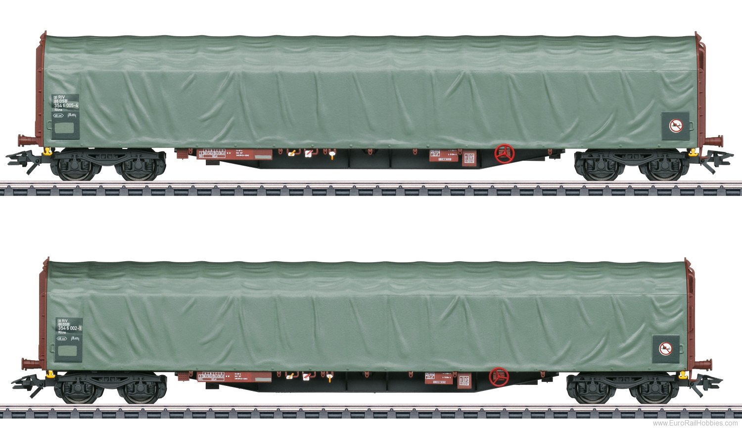 Marklin 47114 DSB Sliding Tarp Car Set