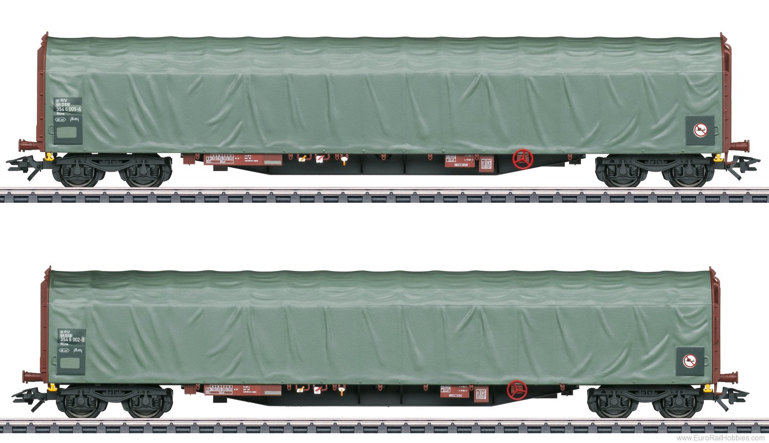 Marklin 47114 DSB Sliding Tarp Car Set