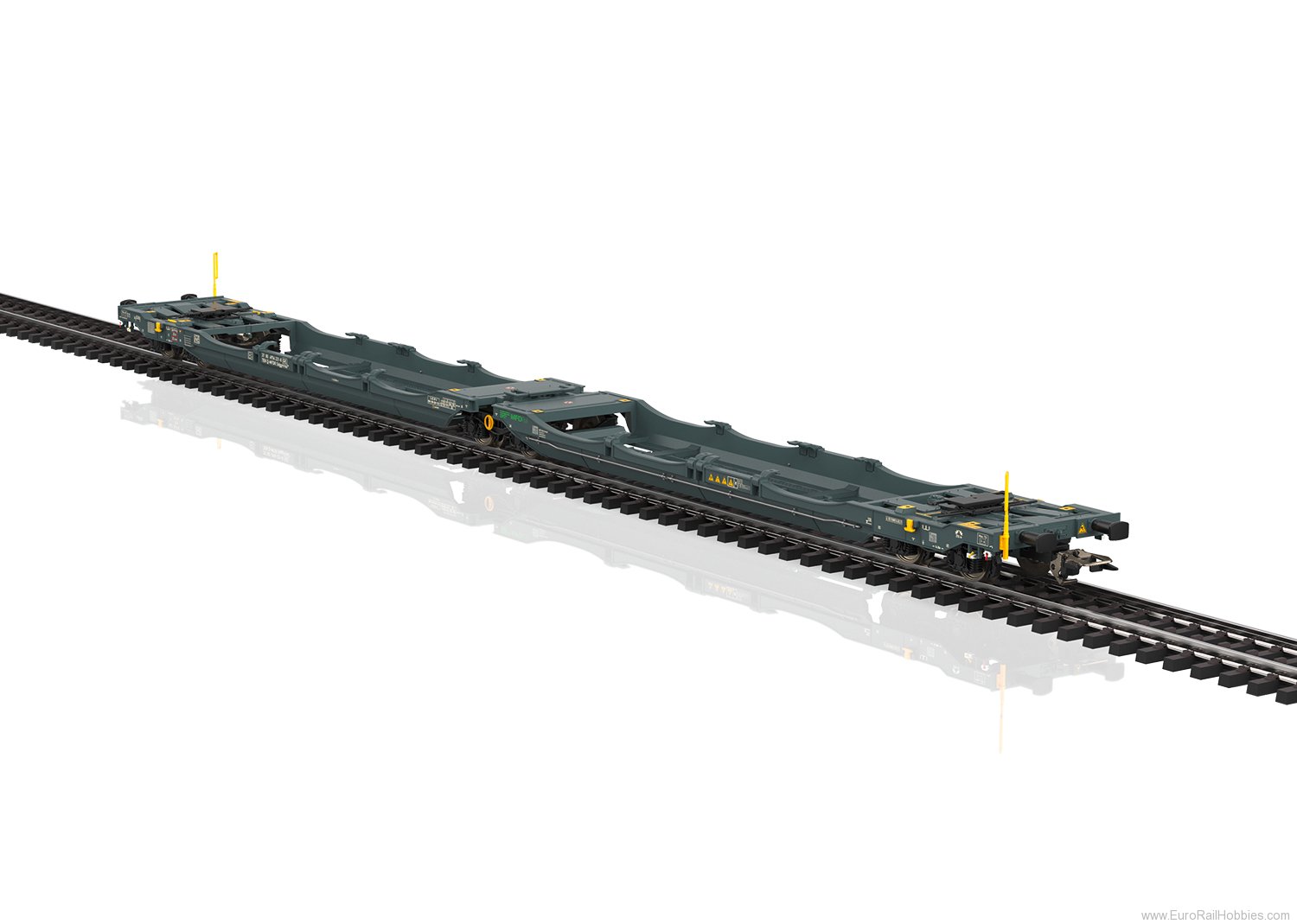 Marklin 47472 MFD Rail Type Sdggmrss Double Deep Well Flat 