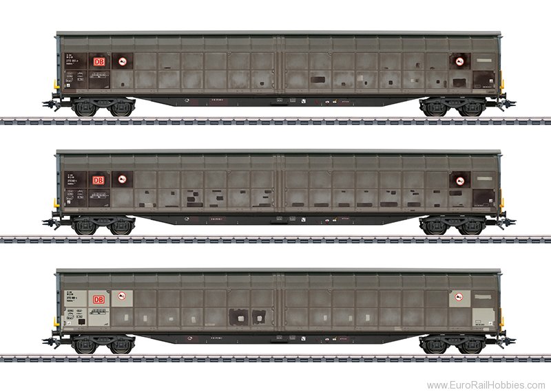 Marklin 48067 DB Cargo Type Habbins 354 3 Piece 'Weathered'