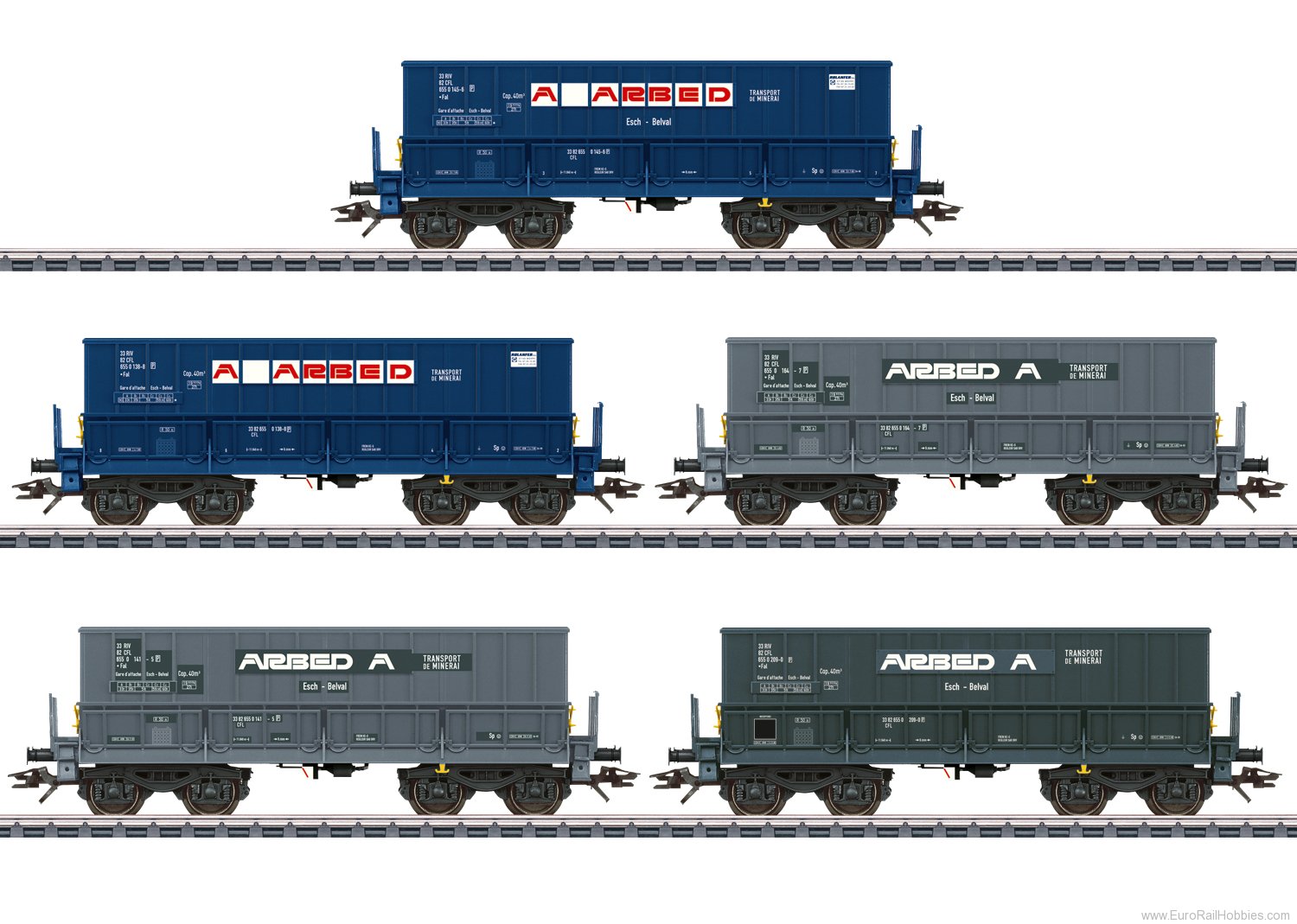 Marklin 48433 CFL/ARBED MinÃ©ralier Ore Car Set