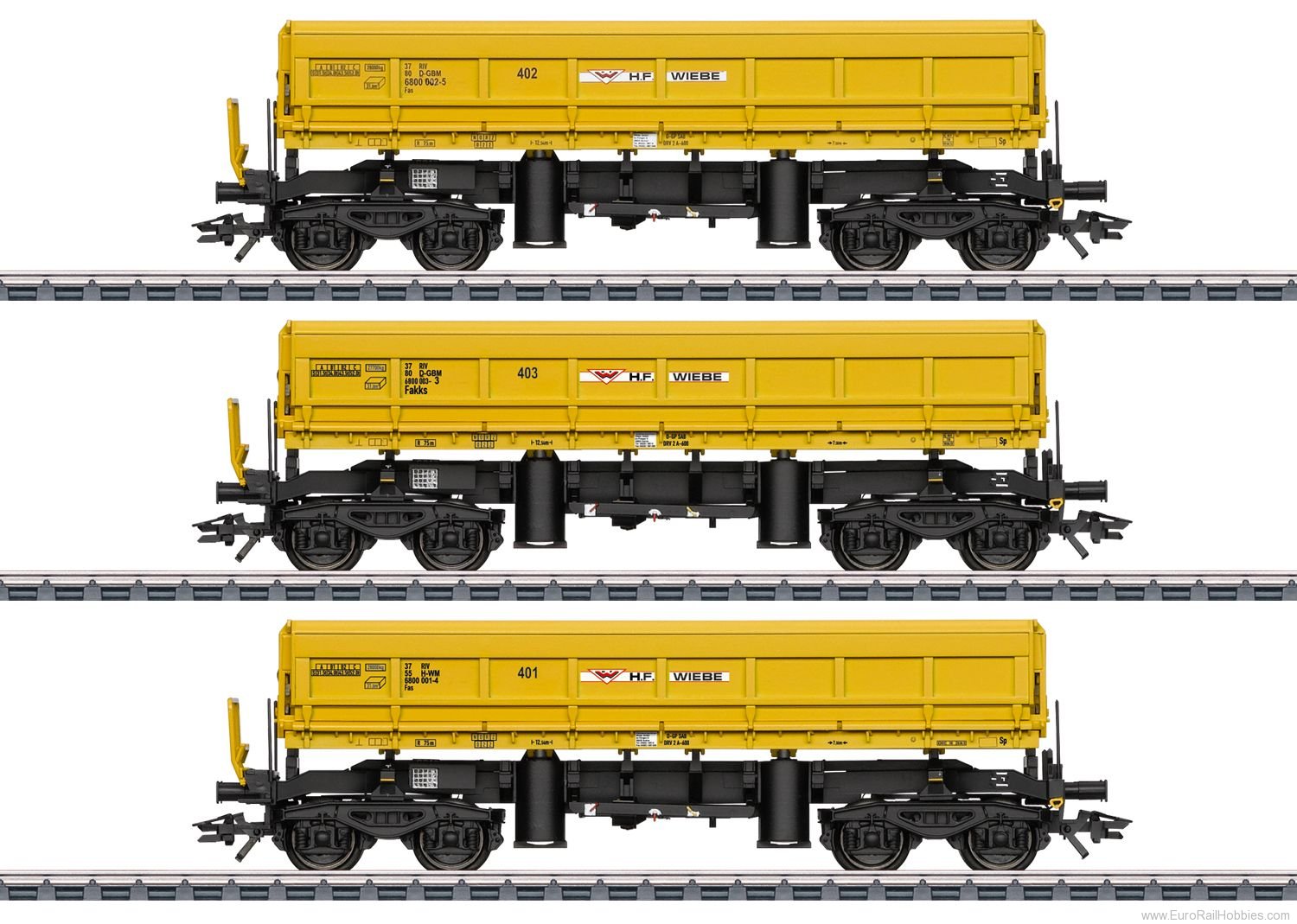 Marklin 48459 HF Wiebe Type Fas/Fakks Dump Car Set (1/2022 