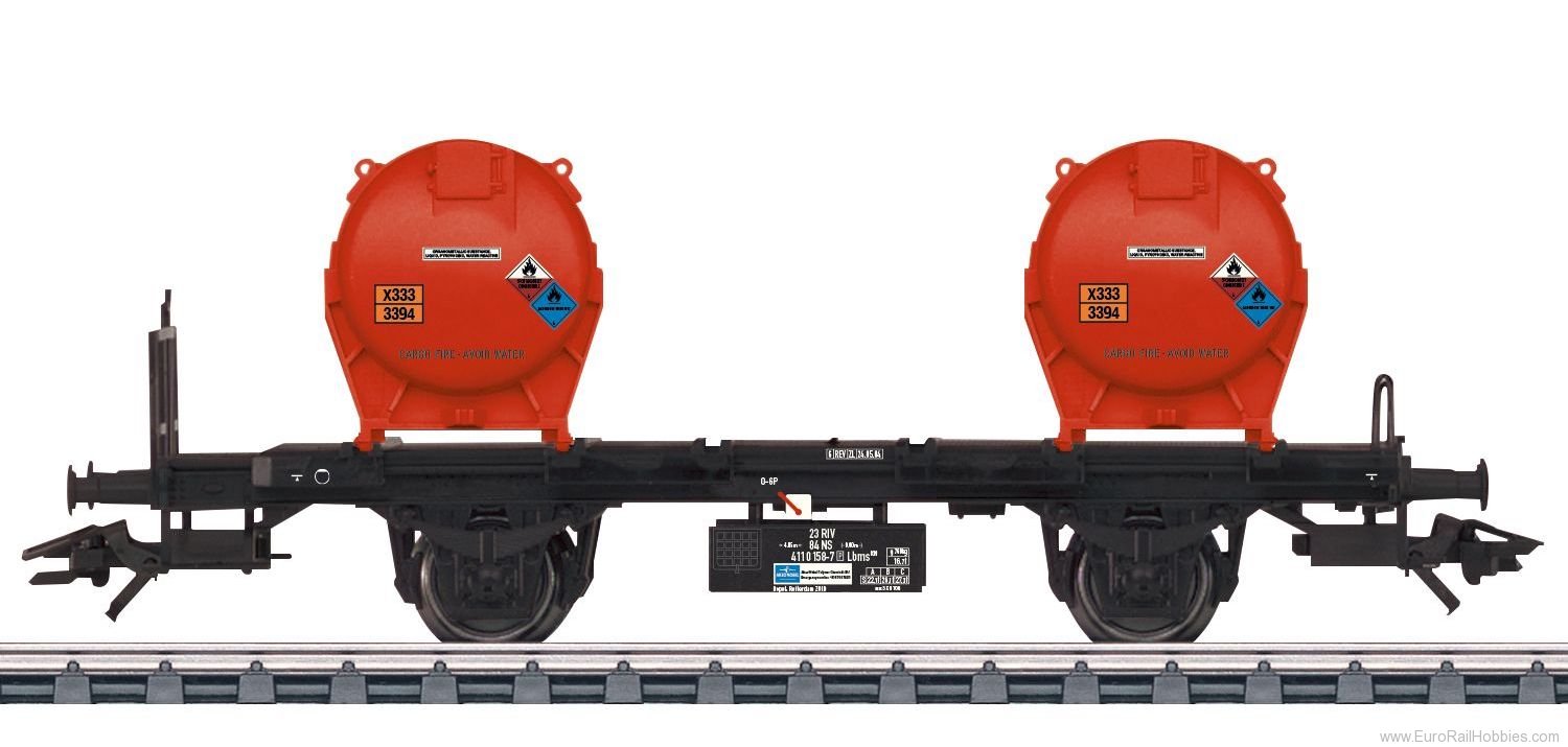 Marklin 48955 NS Type Lbms Container Transport Car