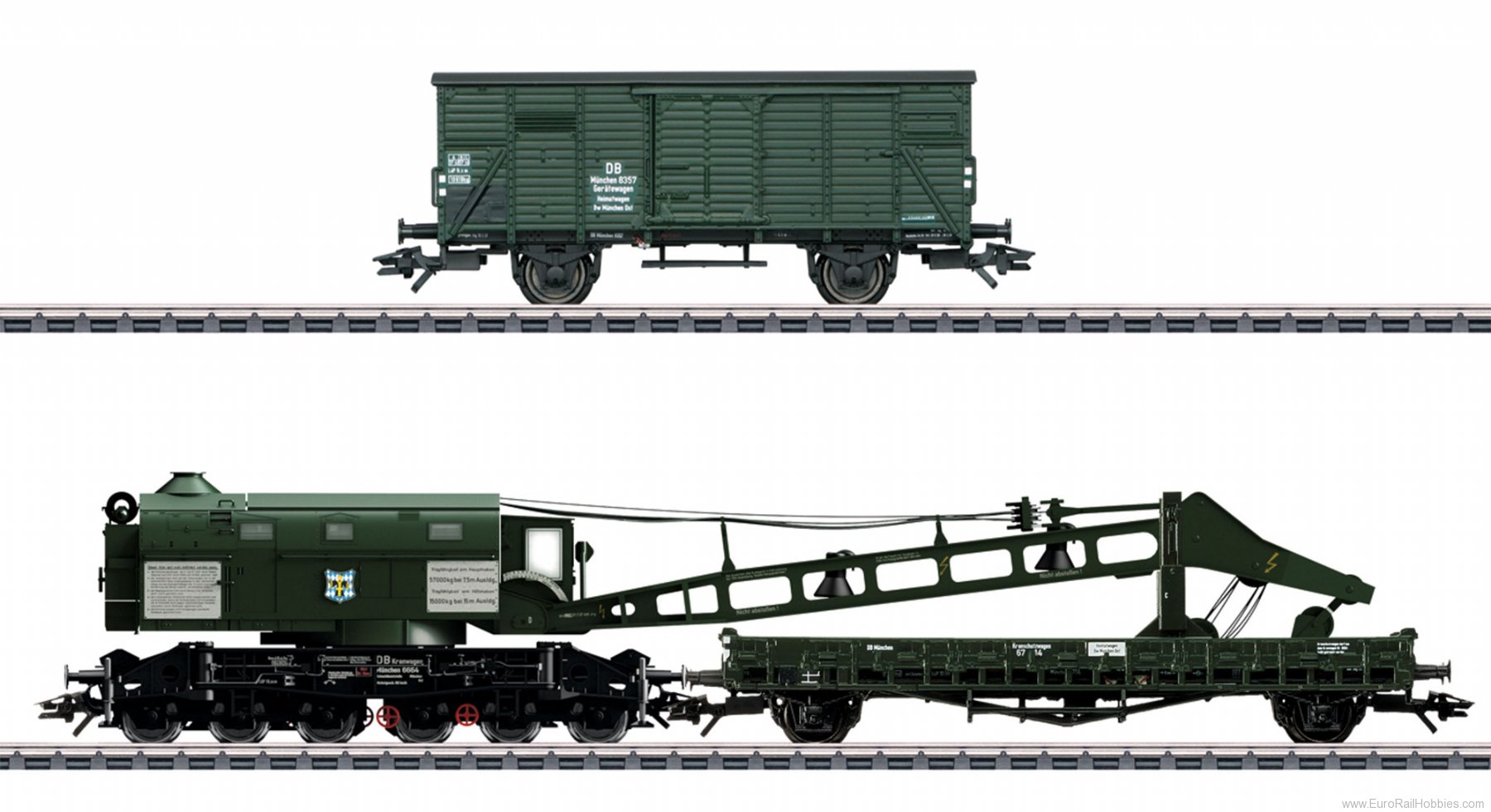 Marklin 49570 DB Ardelt 57 Metric Ton Steam Crane (MFX+ w/S