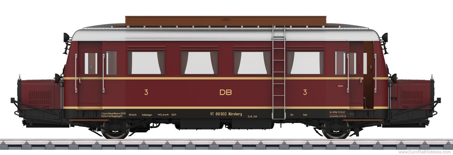 Marklin 55133 DB Class VT 88.9 Diesel Powered Rail Car - th