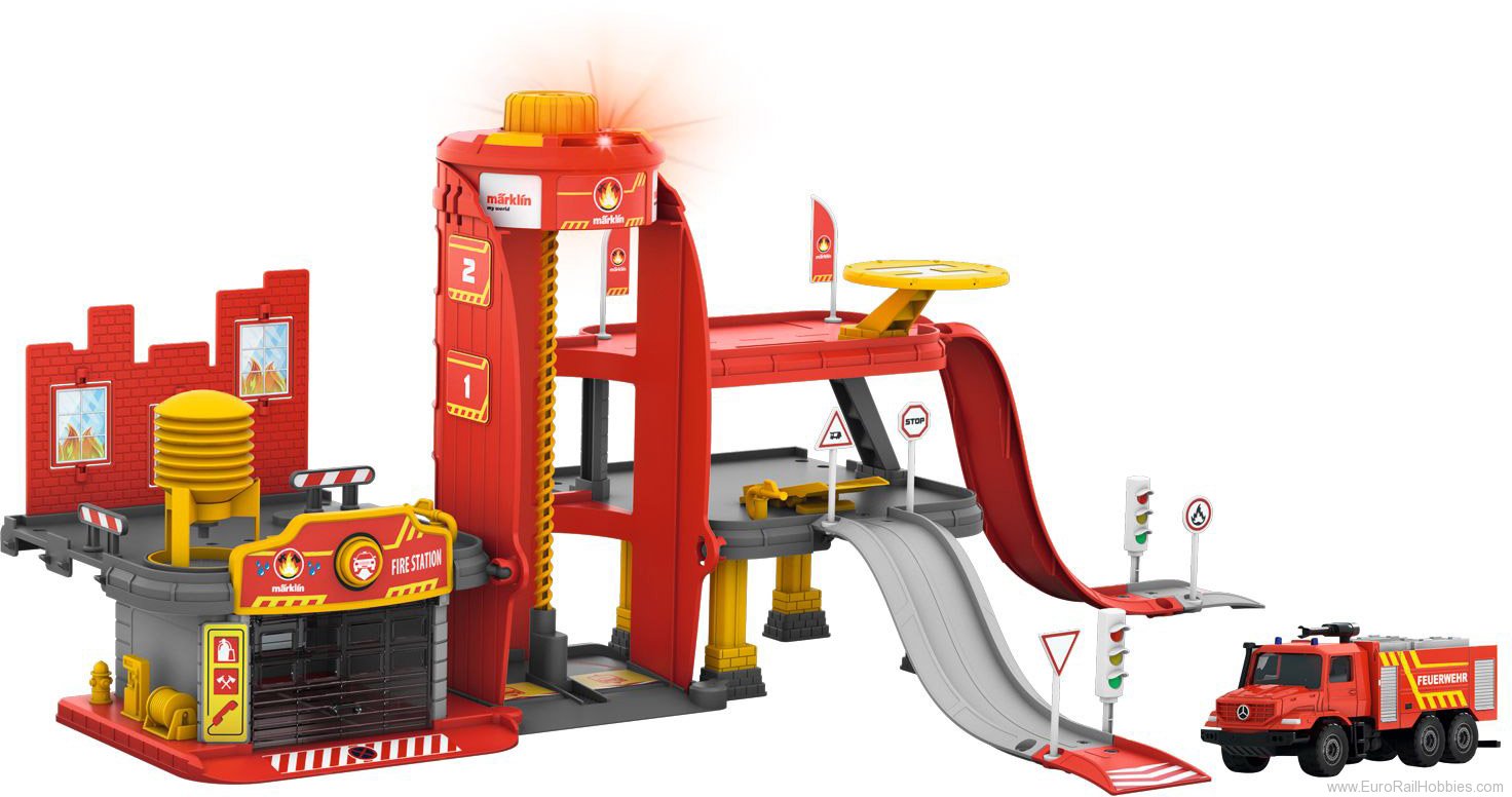 Marklin 72219 Marklin my world - Fire Station with Light an