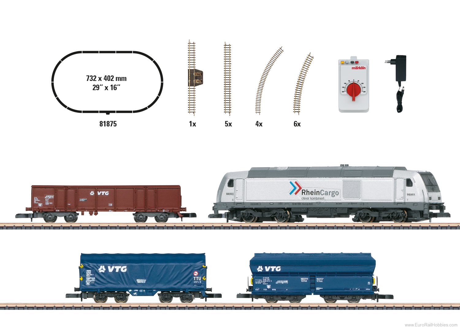 Marklin 81875 Modern Freight Service Starter Set with a Cla