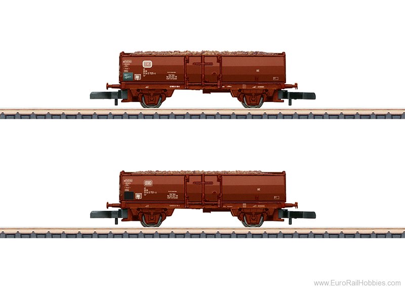 Marklin 82396 2 Piece Freight Car Set with Sugar Beet Loads