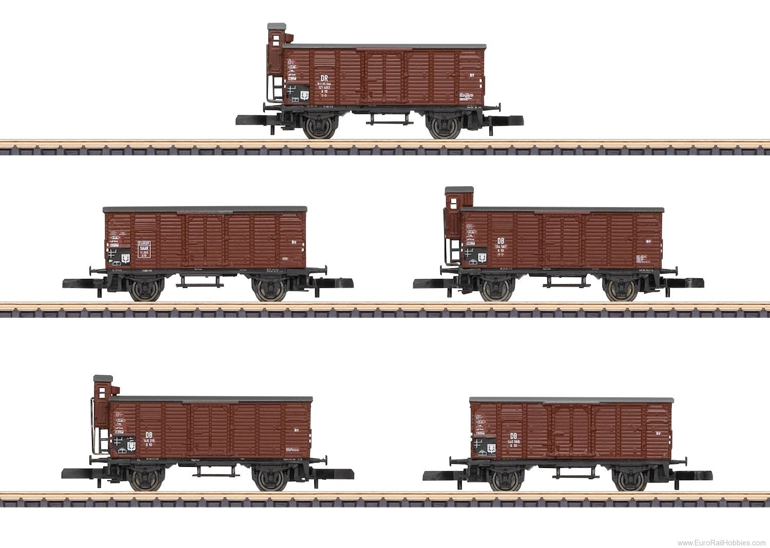 Marklin 86605 DB/DR Type G10 Boxcar Set