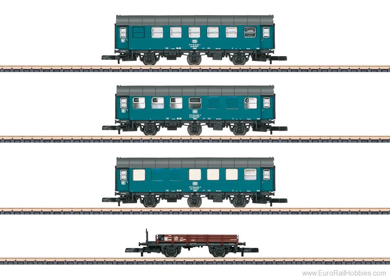 Marklin 87762 DB Construction Train 4 Piece Car Set