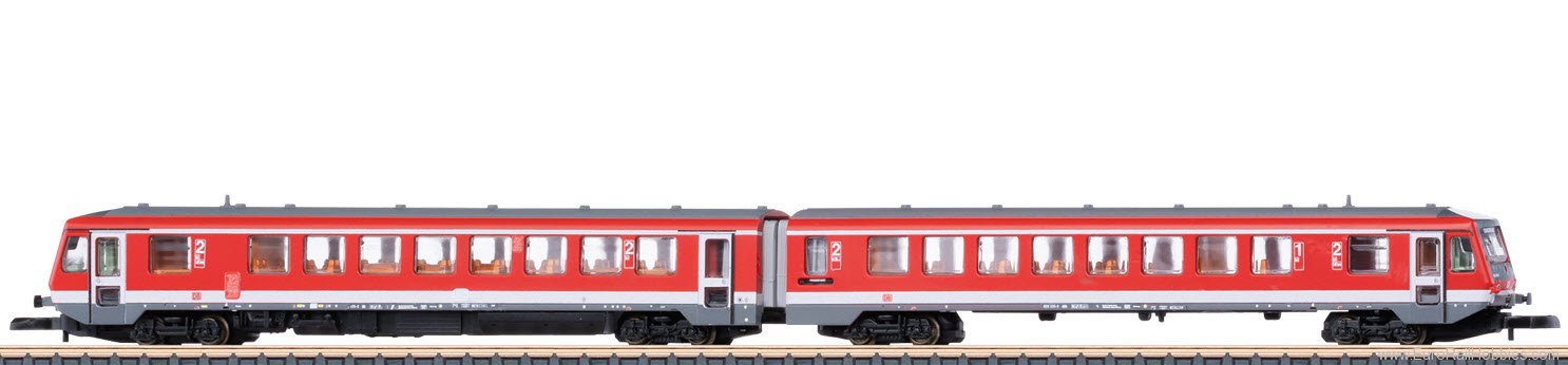 Marklin 88700 DB AG Class 628.2 Diesel Powered Railcar w/Ca
